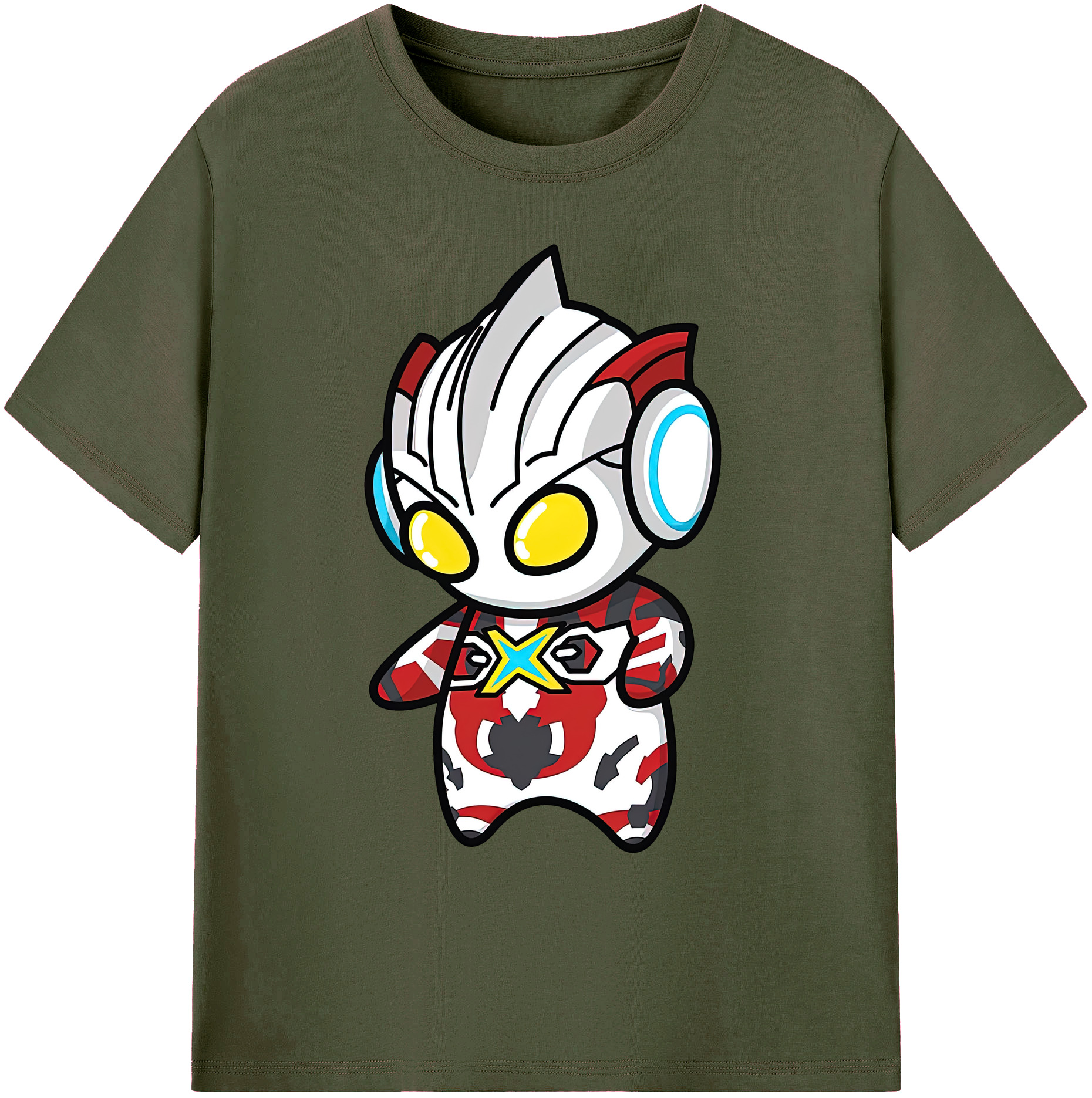 （画像用） ウルトラマン Ultraman 綿100％ メンズ半袖Tシャツ｜肌触りやわらか＆通気性